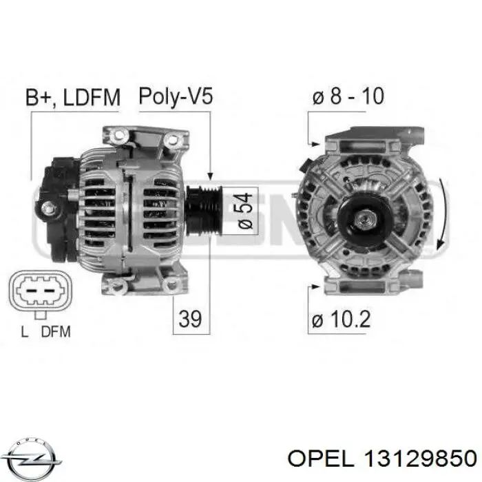 Generador Opel 13129850