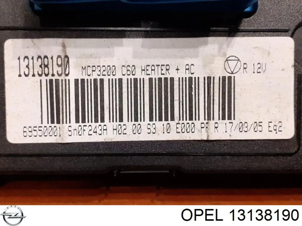 Comprar 13138190 Peugeot/Citroen Unidad de control aire acondicionado