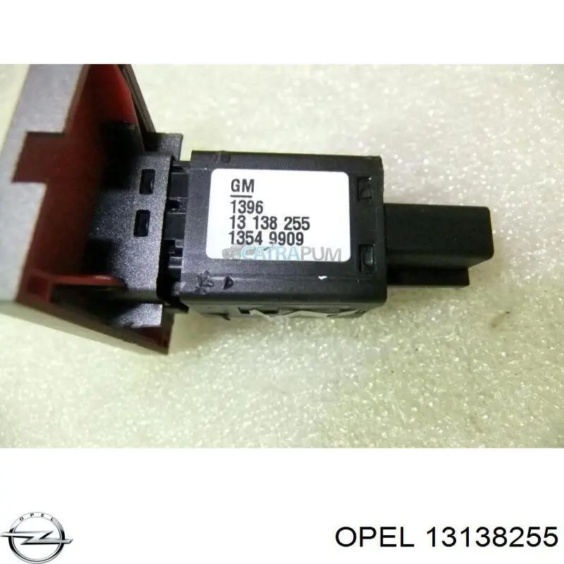 Boton de luz de emergencía para Opel Vectra C 