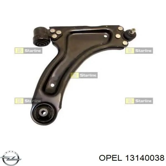 13140038 Opel barra oscilante, suspensión de ruedas delantera, inferior derecha