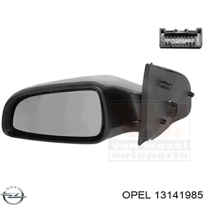 13141985 Opel cristal de espejo retrovisor exterior izquierdo