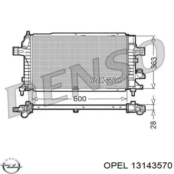 Água radiador Opel 13143570 precio, desde 74,23 EUR