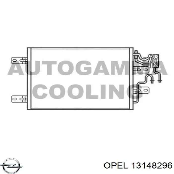 13148296 Opel condensador aire acondicionado