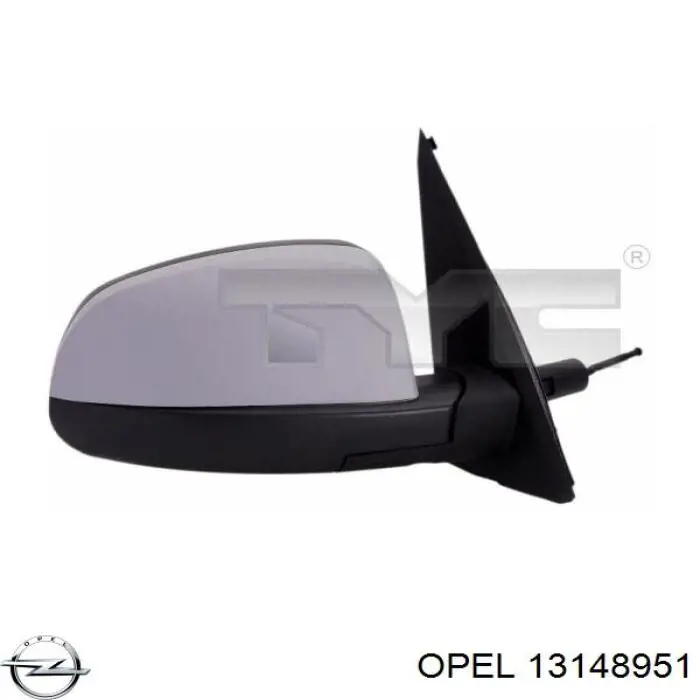 6428170 Opel espejo retrovisor derecho
