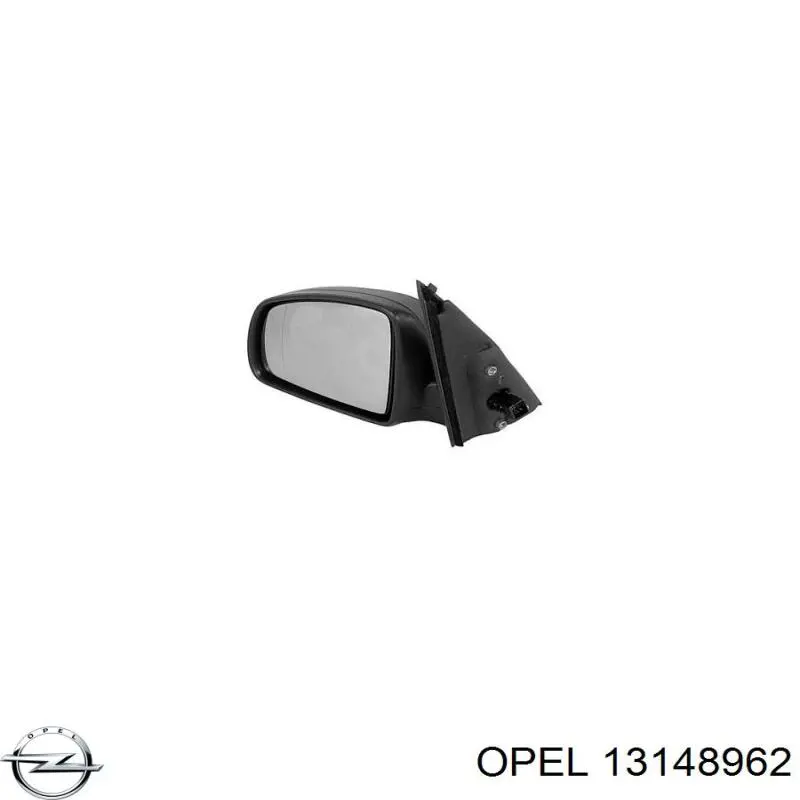 13148962 Opel cristal de espejo retrovisor exterior izquierdo