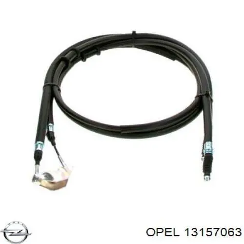 13157063 Opel cable de freno de mano trasero derecho/izquierdo