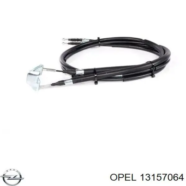 13157064 Opel cable de freno de mano trasero derecho/izquierdo