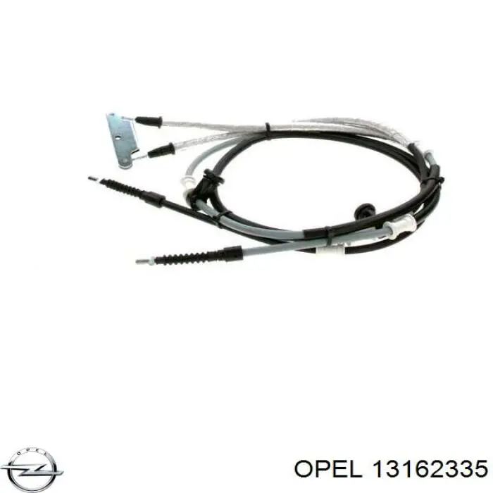 13162335 Opel cable de freno de mano trasero derecho/izquierdo