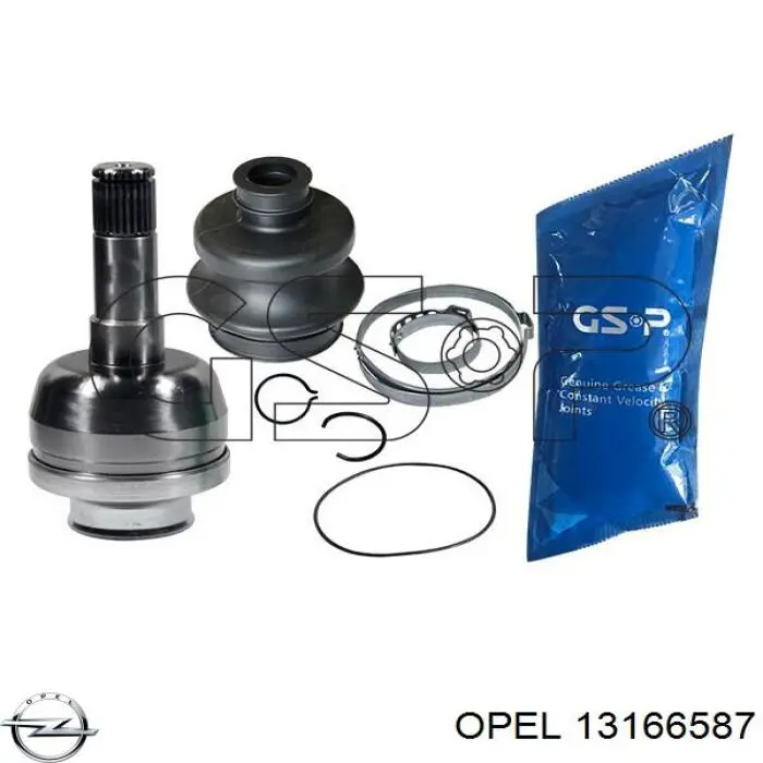 13166587 Opel árbol de transmisión delantero