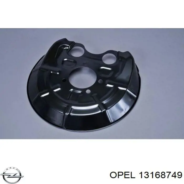 13168749 Opel chapa protectora contra salpicaduras, disco de freno trasero derecho