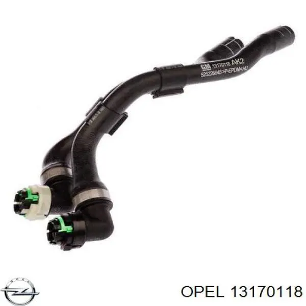 13170118 Opel manguera del radiador del calentador (estufa, Doble)