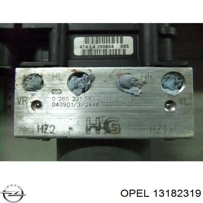 Módulo hidráulico ABS OPEL 13182319