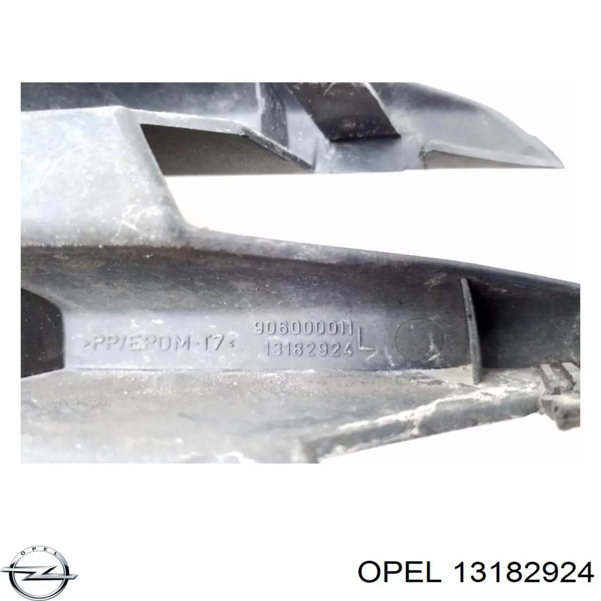 13182924 Opel rejilla del parachoques delantera izquierda