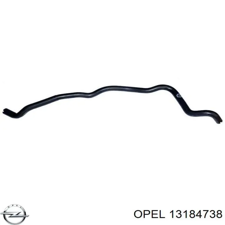 1337743 Opel tubería de radiador, tuberia flexible calefacción, inferior