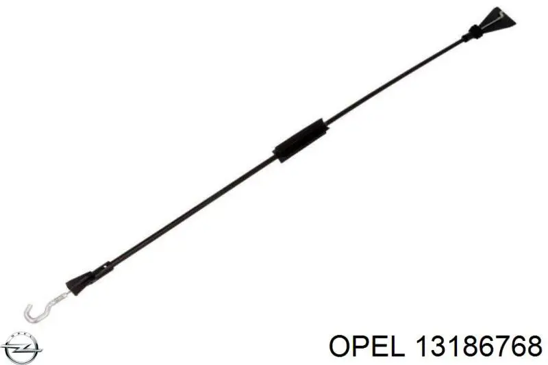 13186768 Opel cable de accionamiento, desbloqueo de puerta delantera