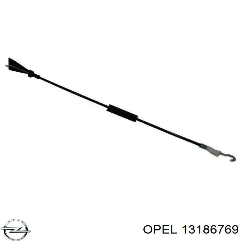 13186769 Opel cable de accionamiento, desbloqueo de puerta trasera