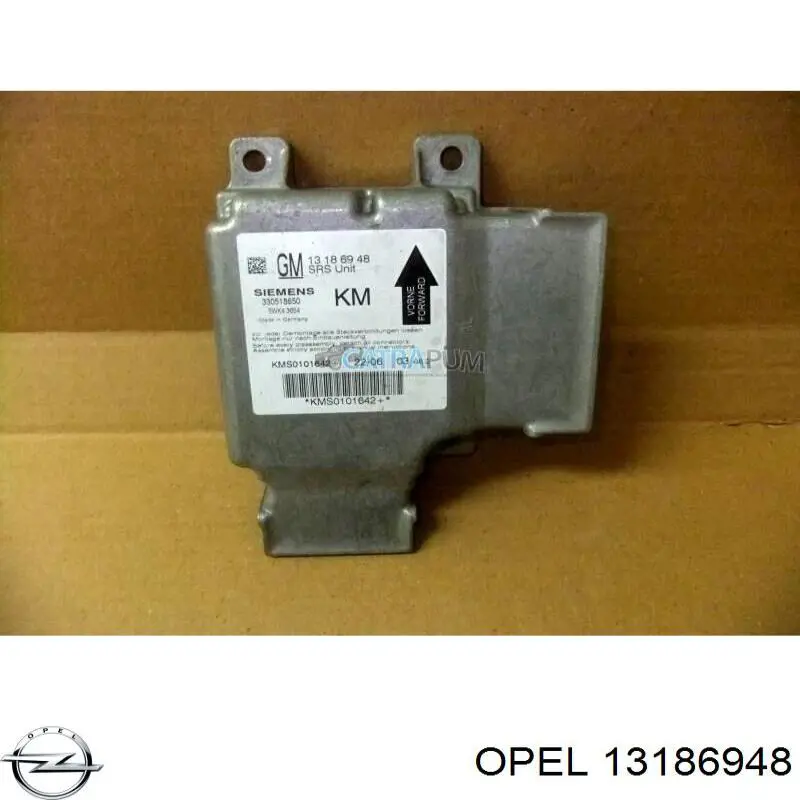 Módulo de control de airbag Opel 13186948 precio, desde 53,72 EUR