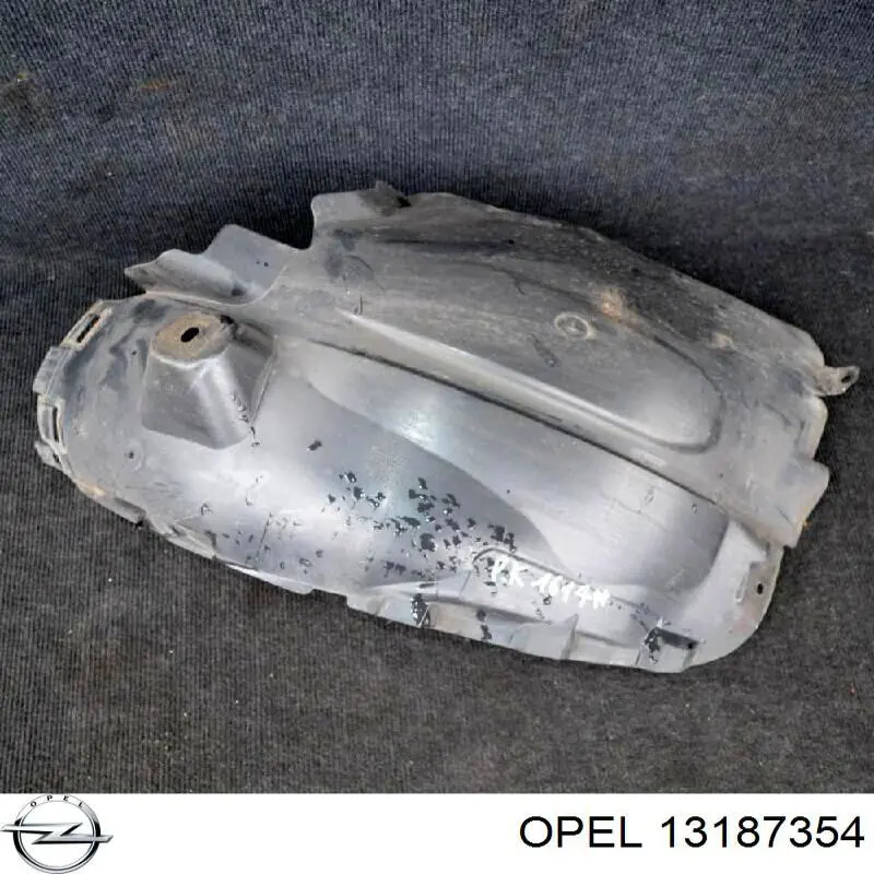 Guardalodos interior izquierdo, guardafango delantero 6101353 Opel