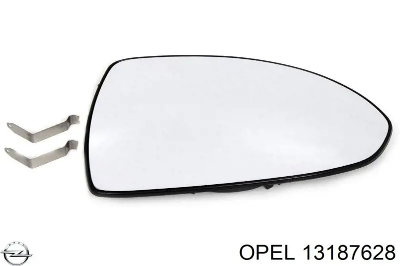 Cristal de retrovisor exterior derecho para Opel Corsa (X12)