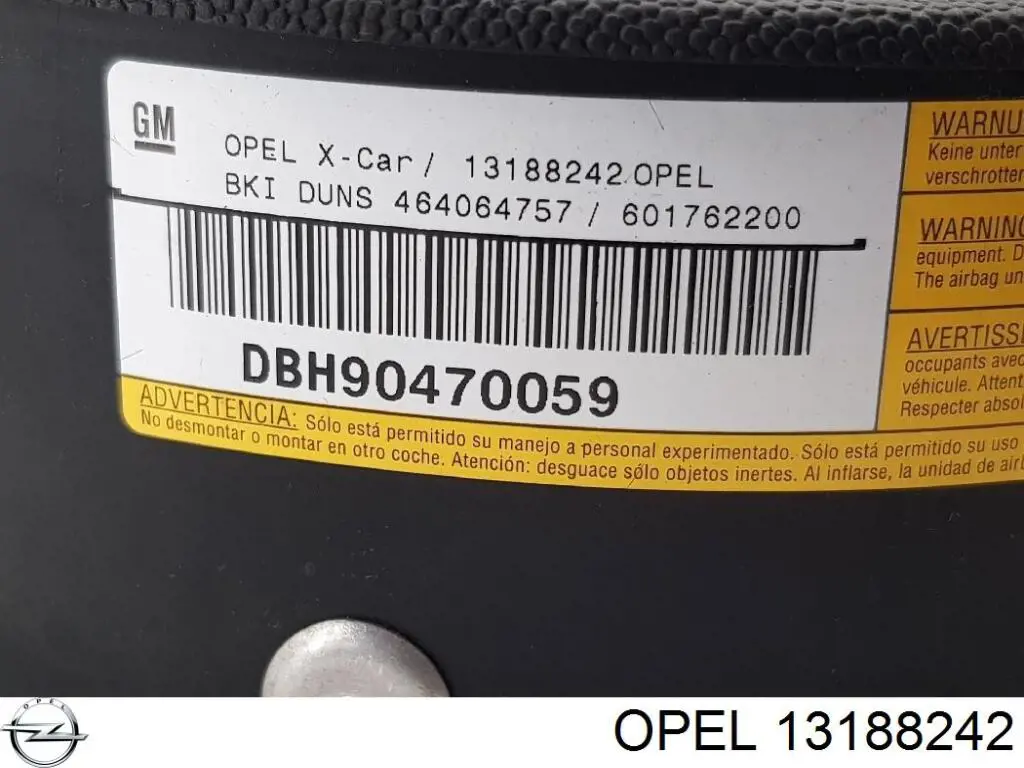 13188242 Opel airbag del conductor
