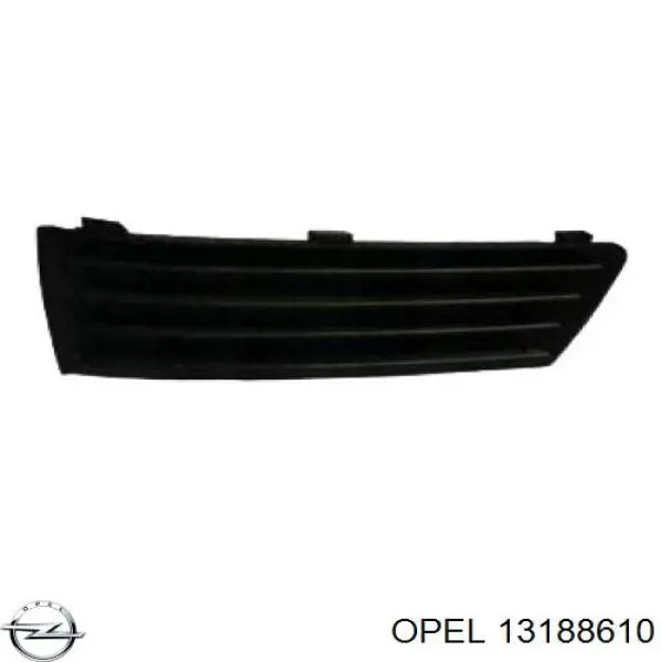 13188610 Opel rejilla de antinieblas delantera derecha