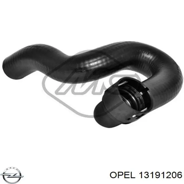 6336132 Opel manguera refrigerante para radiador inferiora