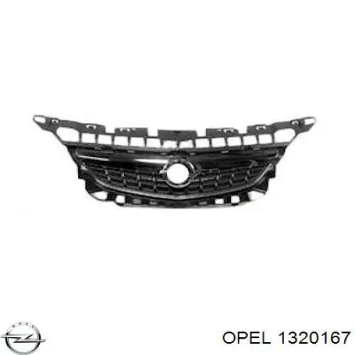 1320167 Opel panal de radiador