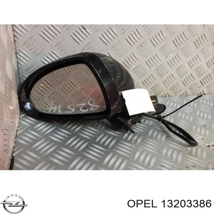 Espejo de retrovisor izquierdo 13203386 Opel