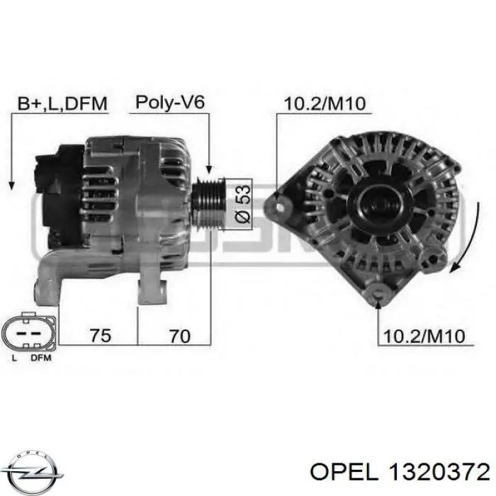 Parrilla 93192480 General Motors
