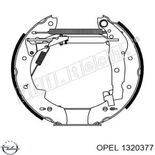 1320377 Opel panal de radiador