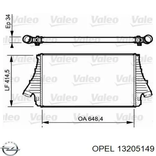 Comprar 13205149 Opel Turbo intercooler