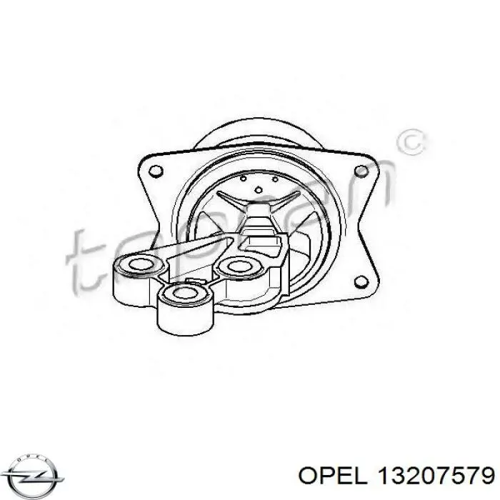 5684081 Opel Cojín del motor