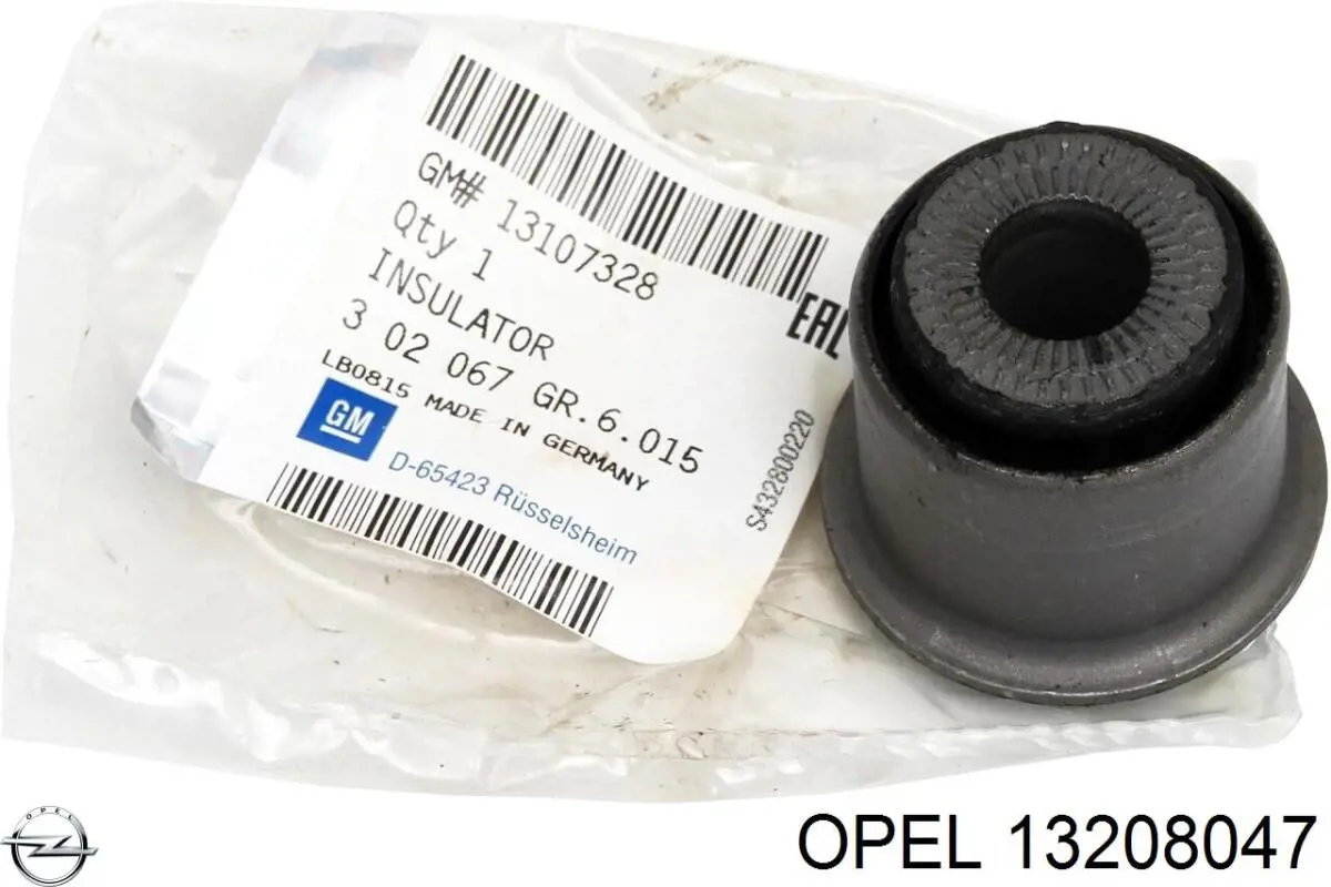 Buje superior delantero de estabilizador 13208047 Opel