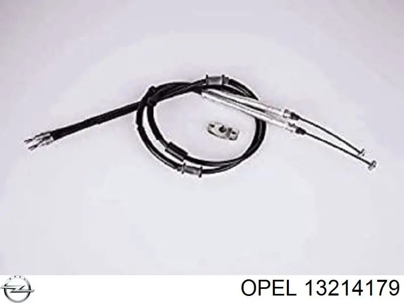 13214179 Opel cable de freno de mano trasero derecho/izquierdo