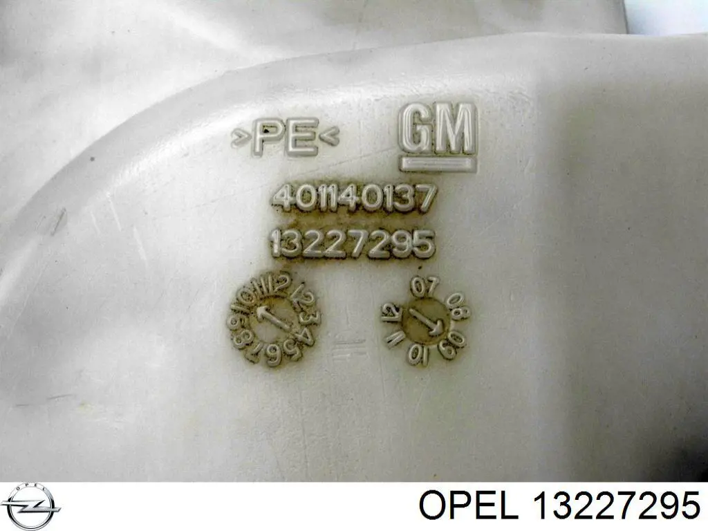 13313665 Opel depósito de agua del limpiaparabrisas
