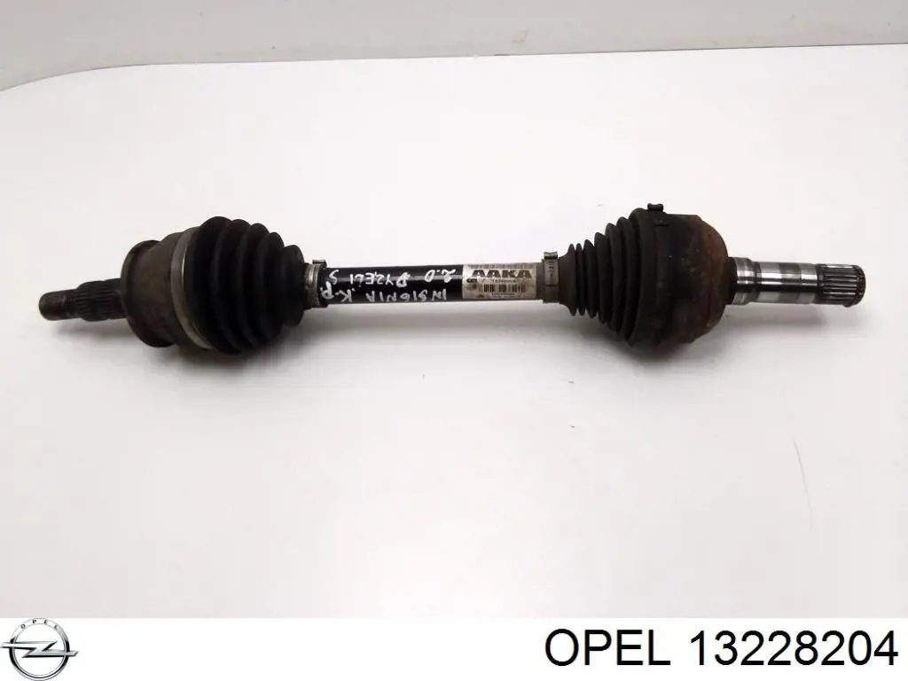 13228204 Opel árbol de transmisión delantero izquierdo