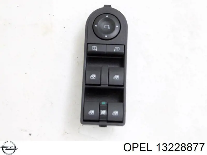 Interruptor de elevalunas delantera izquierda 13228877 Opel