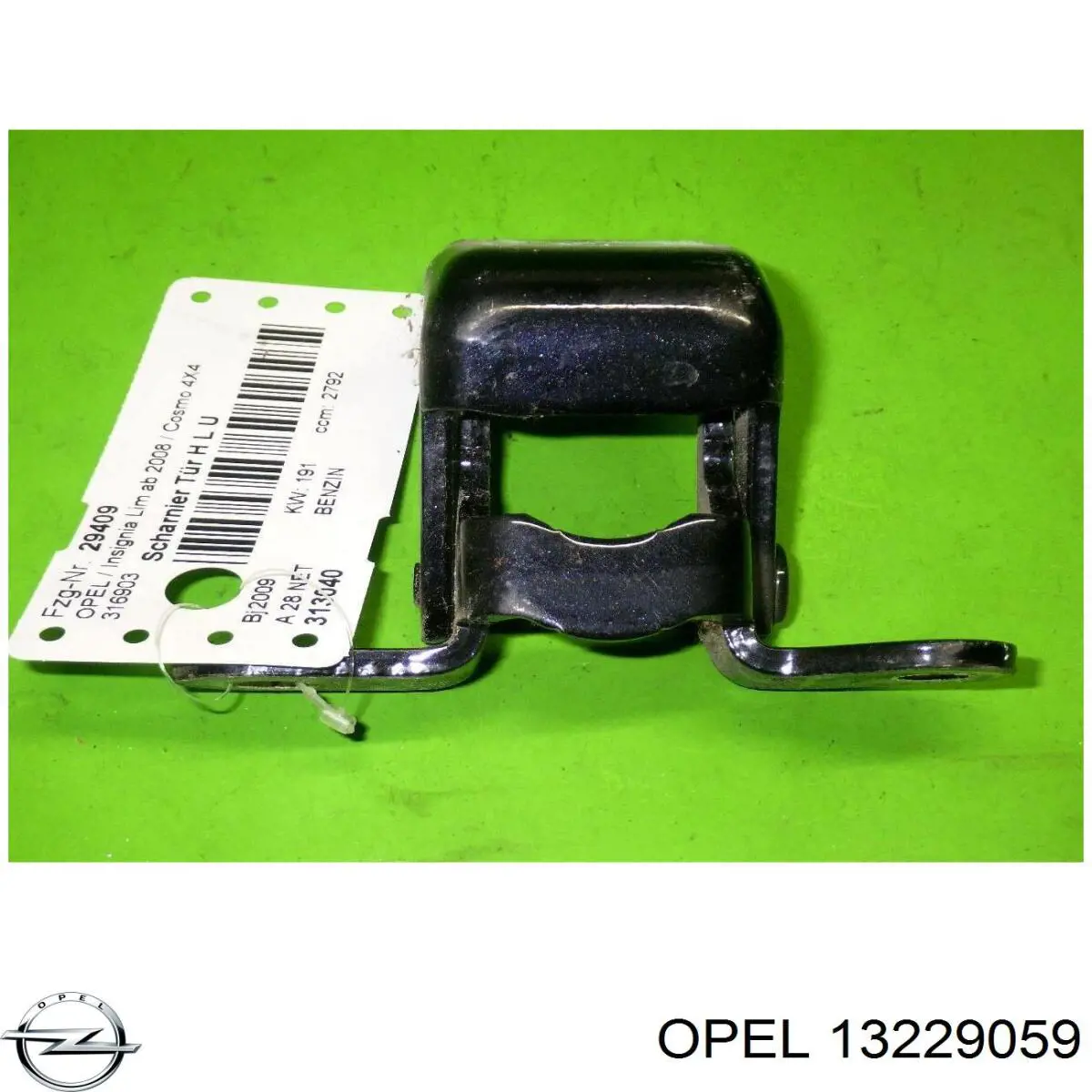 13229059 Opel bisagra de puerta trasera izquierda