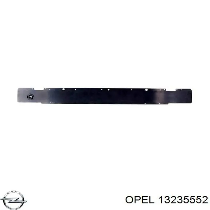 1405124 Opel refuerzo parachoque delantero