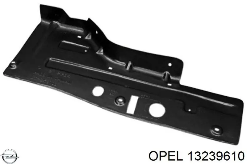 13239610 Opel protección motor derecha