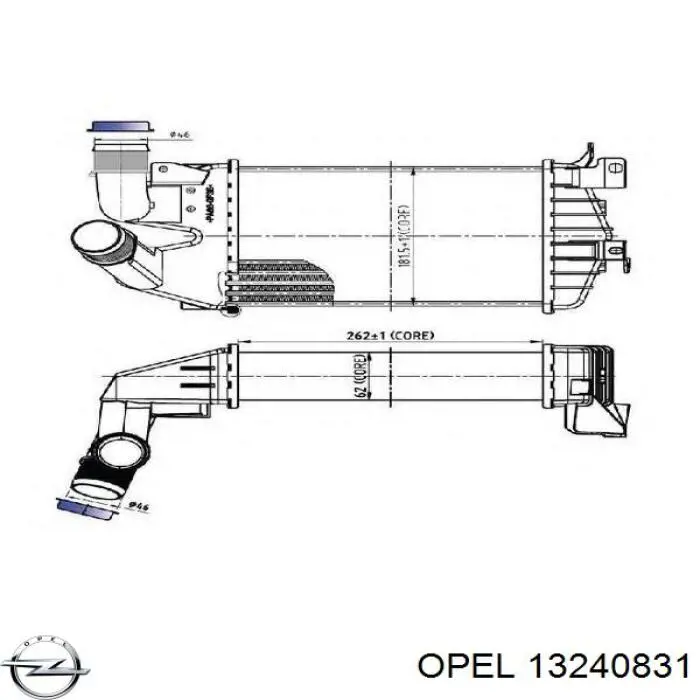 13240831 Opel intercooler