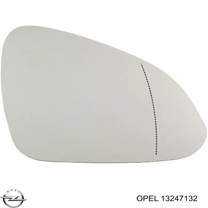Cristal de espejo retrovisor derecho Opel 13247132 precio, desde 16,34 EUR