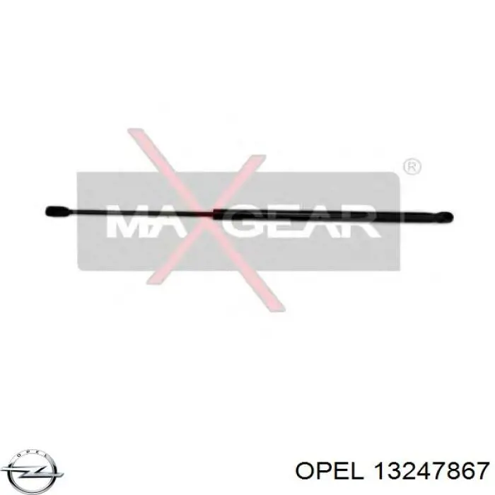 Amortiguador de maletero Opel 13247867 precio, desde 9,73 EUR
