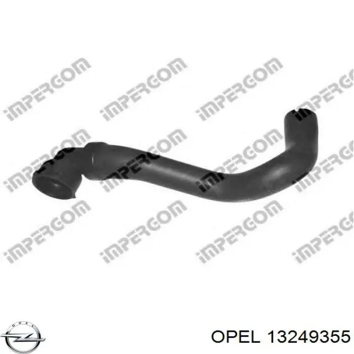 13249355 Opel manguera refrigerante para radiador inferiora