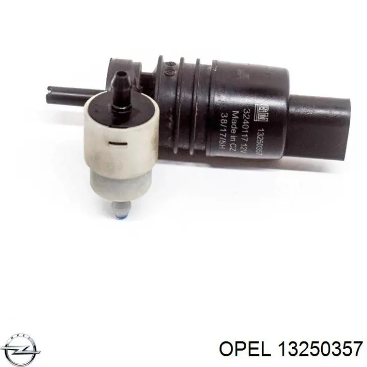 Bomba-motor de limpiaparabrisas delantero/trasero Opel 13250357