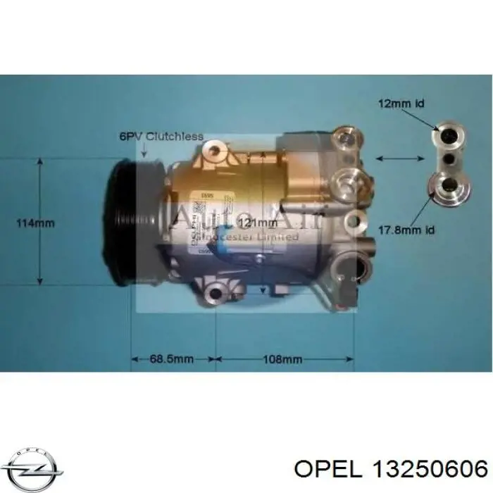 Compresor ac Opel 13250606 precio, desde 259,97 EUR