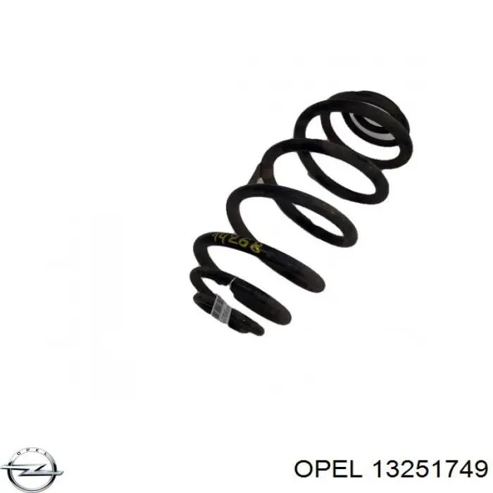 13251749 Opel muelle de suspensión eje trasero