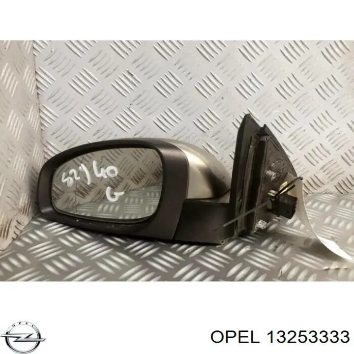 Espejo de retrovisor izquierdo 13253333 Opel
