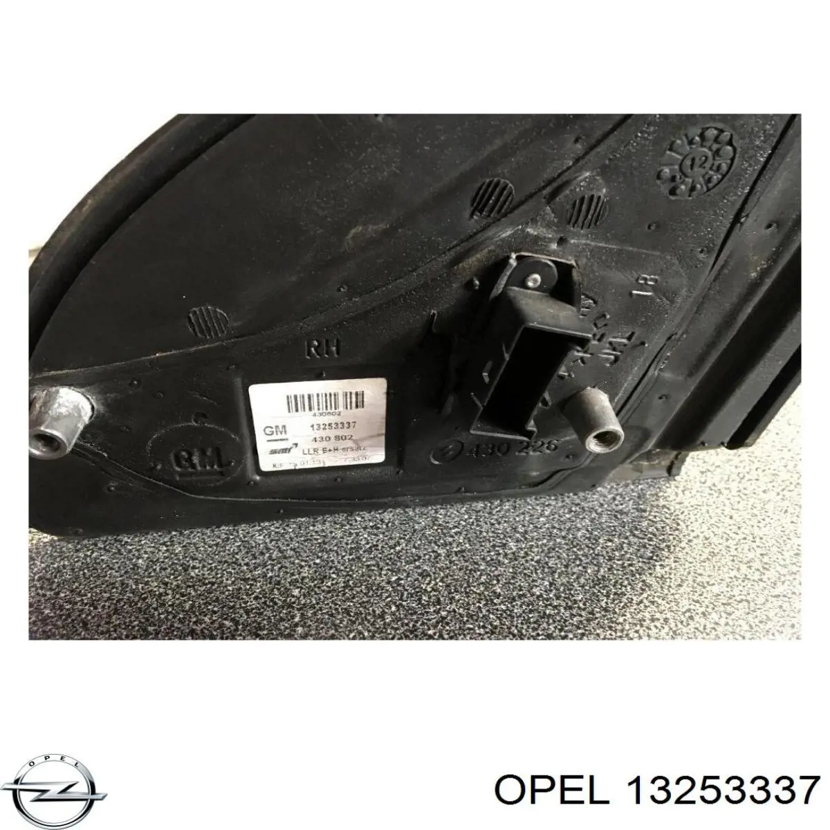 13253337 Opel espejo retrovisor derecho