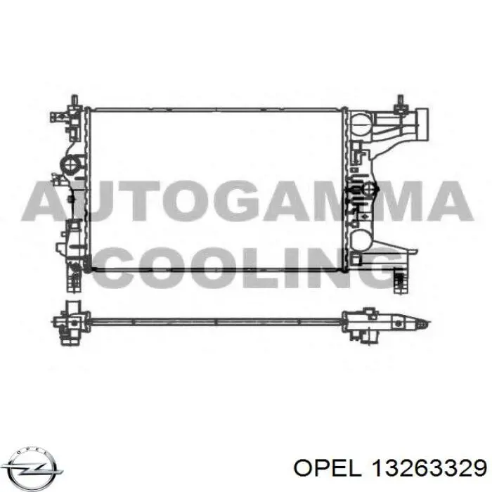 Radiador de calefacción Opel 13263329 precio, desde 50,73 EUR